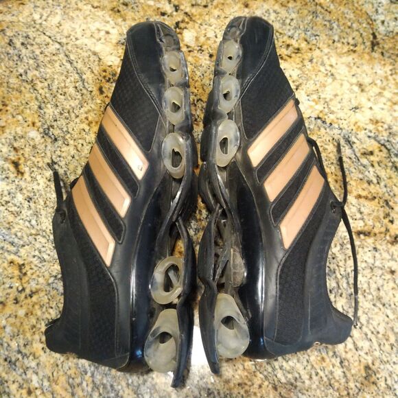 RARE COLORWAY AND MODEL ADIDAS BOUNCE BLACK/GOLD SHOES MEN\'S SIZE US 13 main image 9